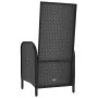 Gartenstühle 2 Einheiten aus schwarzem synthetischem Rattan von vidaXL, Gartenstühle - Ref: Foro24-310561, Preis: 233,22 €, R...