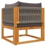 Garden sofa set with 5 pieces, solid acacia wood, and cushions. by , Outdoor sofas - Ref: Foro24-3278826, Price: 485,60 €, Di...