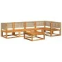Gartensofagarnitur mit 6-teiligen Kissen aus massivem Akazienholz. von , Gartensets - Ref: Foro24-3278921, Preis: 656,53 €, R...