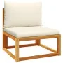 Garden sofa set with 6 pieces, solid acacia wood, and cushions. by , Garden sets - Ref: Foro24-3278921, Price: 647,17 €, Disc...
