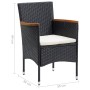 Garden dining chairs 4 units black synthetic rattan by vidaXL, Garden chairs - Ref: Foro24-310566, Price: 194,28 €, Discount: %