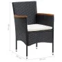 Garden dining chairs 4 units black synthetic rattan by vidaXL, Garden chairs - Ref: Foro24-310566, Price: 221,16 €, Discount: %
