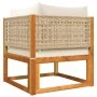 Garden sofa set with 6 pieces, solid acacia wood, and cushions. by , Garden sets - Ref: Foro24-3278921, Price: 647,17 €, Disc...