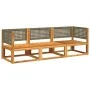 Garden sofa set with 3 pieces, solid acacia wood, and cushions. by , Garden sets - Ref: Foro24-3278900, Price: 334,58 €, Disc...