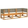 Gartensofagarnitur mit 3-teiligen massiven Akazienholz-Sofas und Kissen. von , Gartensets - Ref: Foro24-3278900, Preis: 340,0...