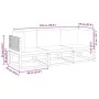Garden sofa set with 3 pieces, solid acacia wood, and cushions. by , Garden sets - Ref: Foro24-3278900, Price: 334,58 €, Disc...