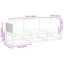 Gartensofagarnitur mit 3-teiligen massiven Akazienholz-Sofas und Kissen. von , Gartensets - Ref: Foro24-3278900, Preis: 340,0...