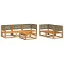Gartensofagarnitur mit 6-teiligen massiven Akazienholzrahmen und Kissen. von , Gartensets - Ref: Foro24-3278902, Preis: 625,3...