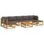 Garden sofa set with 8 pieces, solid acacia wood, and cushions. by , Outdoor sofas - Ref: Foro24-3278845, Price: 811,12 €, Di...