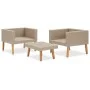 3-piece garden furniture set and beige synthetic rattan cushions by vidaXL, Garden sets - Ref: Foro24-310217, Price: 206,24 €...