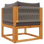 Gartensofagarnitur mit 8-teiligen Kissen aus massivem Akazienholz. von , Outdoor-Sofas - Ref: Foro24-3278845, Preis: 826,93 €...