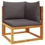 Garden sofa set with 7 pieces, solid acacia wood, and cushions. by , Garden sets - Ref: Foro24-3278909, Price: 681,00 €, Disc...