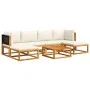 Gartensofagarnitur mit 7-teiligen Kissen aus massivem Akazienholz. von , Gartensets - Ref: Foro24-3278885, Preis: 616,01 €, R...