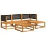 Garden sofa set with 5 pieces, solid acacia wood, and cushions. by , Garden sets - Ref: Foro24-3278872, Price: 445,81 €, Disc...