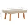3-piece garden furniture set and beige synthetic rattan cushions by vidaXL, Garden sets - Ref: Foro24-310217, Price: 206,24 €...