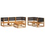 Set de sofás de jardín con cojines 6 pzas madera maciza acacia de , Conjuntos de jardín - Ref: Foro24-3278879, Precio: 637,46...