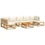 Gartensofagarnitur mit 8-teiligen Kissen aus massivem Akazienholz. von , Gartensets - Ref: Foro24-3278937, Preis: 805,84 €, R...