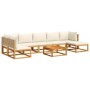 Set de sofás de jardín con cojines 8 pzas madera maciza acacia de , Conjuntos de jardín - Ref: Foro24-3278937, Precio: 805,69...