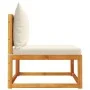 Garden sofa without armrests with solid acacia wood cushions. by , Outdoor sofas - Ref: Foro24-4008165, Price: 111,40 €, Disc...