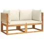Ecksofas für den Garten mit 2-teiligen Kissen aus massivem Akazienholz. von , Outdoor-Sofas - Ref: Foro24-3278853, Preis: 274...