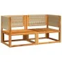 Ecksofas für den Garten mit 2-teiligen Kissen aus massivem Akazienholz. von , Outdoor-Sofas - Ref: Foro24-3278853, Preis: 274...