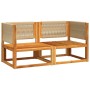 Ecksofas für den Garten mit 2-teiligen Kissen aus massivem Akazienholz. von , Outdoor-Sofas - Ref: Foro24-3278853, Preis: 280...