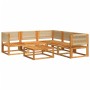 Gartensofagarnitur mit 6-teiligen Kissen aus massivem Akazienholz. von , Outdoor-Sofas - Ref: Foro24-3278851, Preis: 680,70 €...