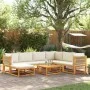 Set de sofás de jardín con cojines 8 pzas madera maciza acacia de , Sofás de exterior - Ref: Foro24-3278858, Precio: 850,55 €...