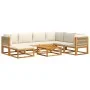 Garden sofa set with 8 pieces, solid acacia wood, and cushions. by , Outdoor sofas - Ref: Foro24-3278858, Price: 850,63 €, Di...