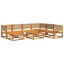 Garden sofa set with 8 pieces, solid acacia wood, and cushions. by , Outdoor sofas - Ref: Foro24-3278858, Price: 857,73 €, Di...