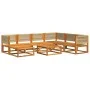 Garden sofa set with 8 pieces, solid acacia wood, and cushions. by , Outdoor sofas - Ref: Foro24-3278858, Price: 850,63 €, Di...
