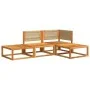 Set sofás de jardín con cojines 4 pzas madera maciza de acacia de , Sofás de exterior - Ref: Foro24-3278847, Precio: 371,16 €...