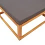 Garden stool with solid acacia wood cushion 65x65x29 cm by , Outdoor sofas - Ref: Foro24-3278940, Price: 82,57 €, Discount: %