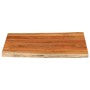 Rectangular tabletop with natural acacia edge 90x80x2.5 cm by , Table tops - Ref: Foro24-370627, Price: 96,57 €, Discount: %