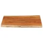 Rectangular tabletop with natural acacia edge 90x80x2.5 cm by , Table tops - Ref: Foro24-370627, Price: 94,97 €, Discount: %