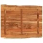 Rectangular tabletop with natural acacia edge 90x80x2.5 cm by , Table tops - Ref: Foro24-370627, Price: 94,97 €, Discount: %