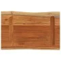 Rectangular tabletop with natural acacia edge, measuring 50x40x3.8 cm. by , Table tops - Ref: Foro24-370631, Price: 49,03 €, ...