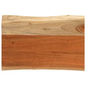 Rectangular tabletop with natural acacia edge, measuring 70x40x3.8 cm. by , Table tops - Ref: Foro24-370633, Price: 61,36 €, ...