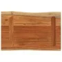 Rectangular tabletop with natural acacia edge, measuring 70x40x3.8 cm. by , Table tops - Ref: Foro24-370633, Price: 61,36 €, ...