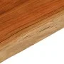 Rectangular tabletop with natural acacia edge, measuring 70x40x3.8 cm. by , Table tops - Ref: Foro24-370633, Price: 61,36 €, ...