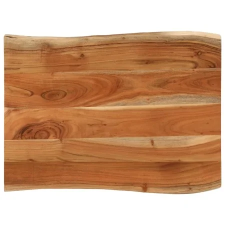 Rectangular table board with natural acacia edge 80x60x3.8 cm by , Table tops - Ref: Foro24-370644, Price: 109,81 €, Discount: %