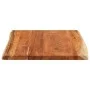 Rectangular tabletop with natural acacia edge, measuring 100x80x3.8 cm. by , Table tops - Ref: Foro24-370652, Price: 153,14 €...