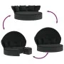 Garden sunbed with canopy and black PE rattan cushions by , Outdoor beds - Ref: Foro24-362255, Price: 591,75 €, Discount: %