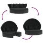 Gartenliege mit Baldachin und Kissen aus schwarzem PE-Rattan von , Betten im Freien - Ref: Foro24-362255, Preis: 605,22 €, Ra...