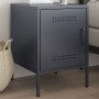 Anthracite grey steel bedside table 36x39x50.5 cm by , Nightstands - Ref: Foro24-842914, Price: 55,41 €, Discount: %