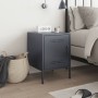 Anthracite grey steel bedside table 36x39x50.5 cm by , Nightstands - Ref: Foro24-842914, Price: 55,41 €, Discount: %
