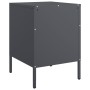 Anthracite grey steel bedside table 36x39x50.5 cm by , Nightstands - Ref: Foro24-842914, Price: 55,41 €, Discount: %
