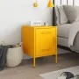 Nachttisch aus senfgelbem Stahl 36x39x50,5 cm von , Nachttische - Ref: Foro24-842916, Preis: 54,76 €, Rabatt: %