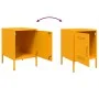 Nachttisch aus senfgelbem Stahl 36x39x50,5 cm von , Nachttische - Ref: Foro24-842916, Preis: 54,76 €, Rabatt: %