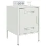 Nachttische, 2 Stück, weißer Stahl, 36x39x50,5 cm. von , Nachttische - Ref: Foro24-842921, Preis: 79,36 €, Rabatt: %